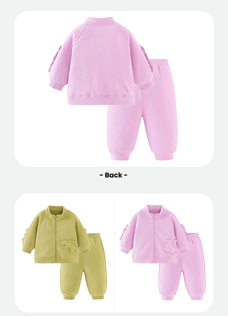 Mini Bala Unisex Kids Long Sleeve Set 2025 Baby Stylish Sweatshirt Spring