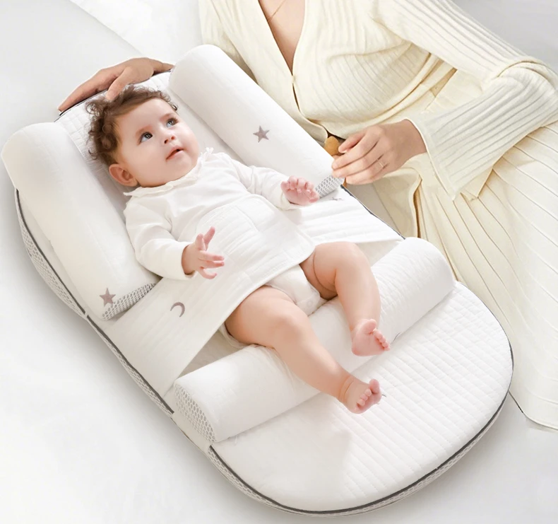 Breastfeeding Pillow Baby Slope Pillow Pad Newborn Feeding Adjustable Bed-in-Bed