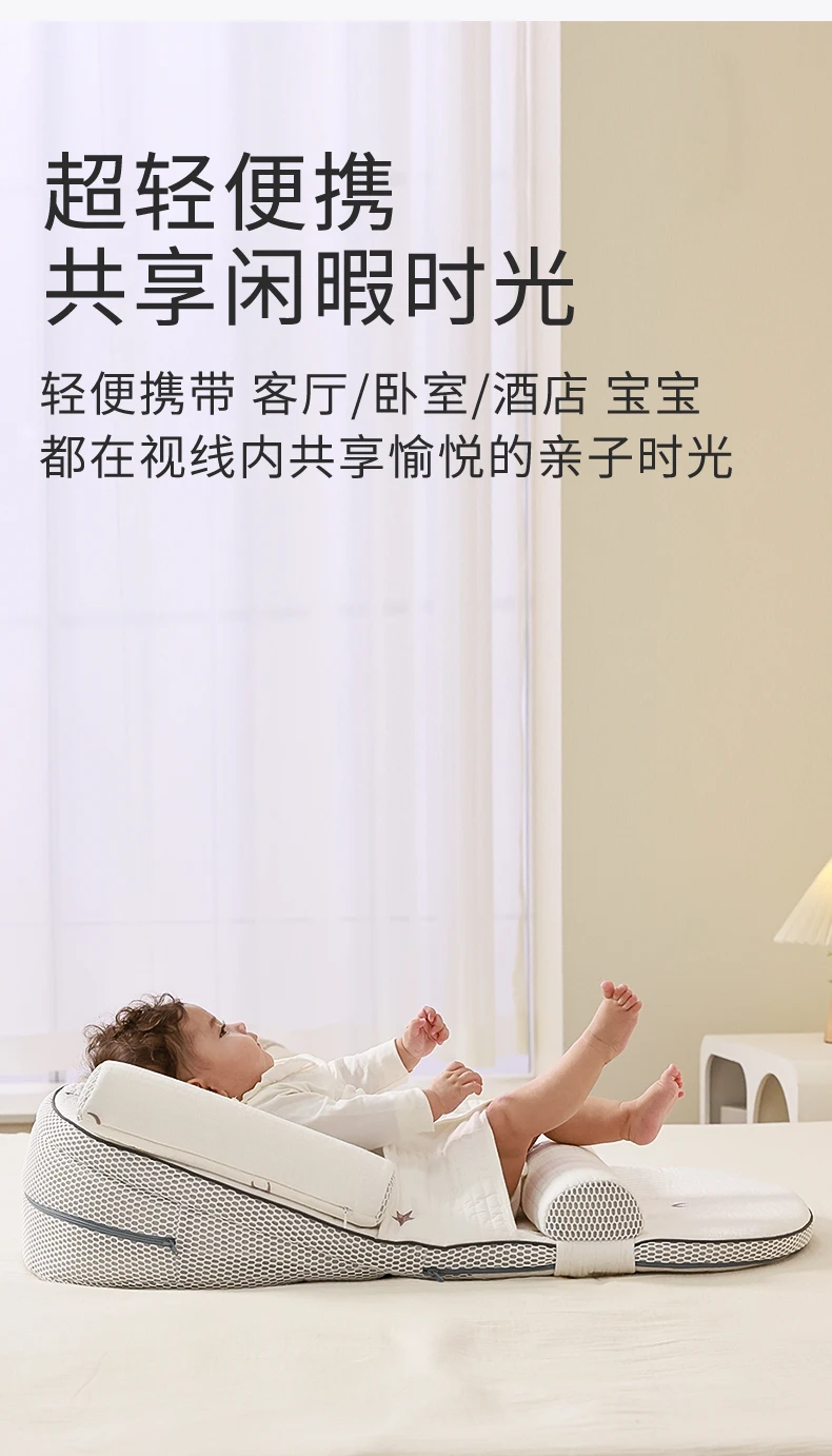 Breastfeeding Pillow Baby Slope Pillow Pad Newborn Feeding Adjustable Bed-in-Bed