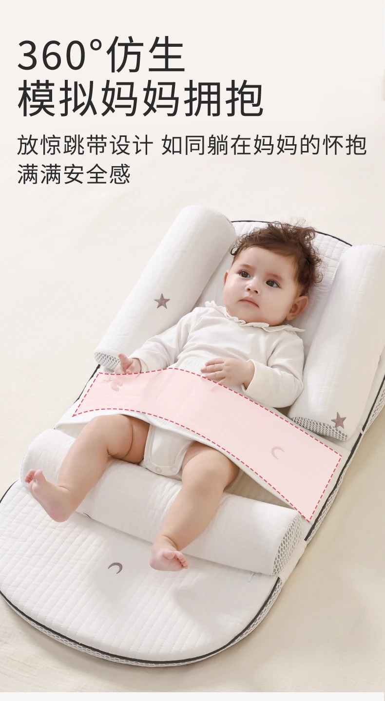 Breastfeeding Pillow Baby Slope Pillow Pad Newborn Feeding Adjustable Bed-in-Bed