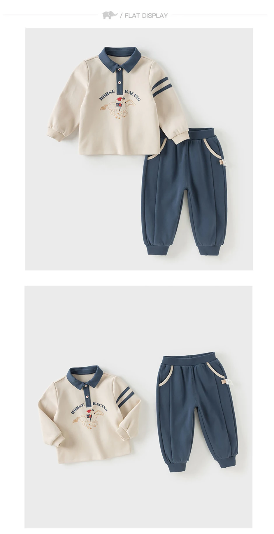 Dave Bella Children Autumn Spring Polo T-shirt Trousers Suits Boys Pullover+Pant 2Pcs Sets Costume Tracksuits Clothes DB3253484