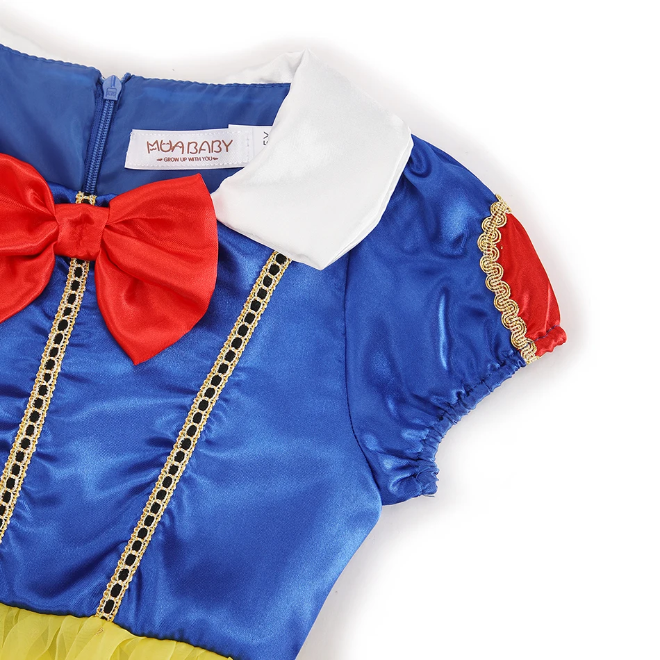Girls Snow White Dress Kids Princess Dress Up Costumes Toddler Snow White And Huntsman Cosplay Clothing Birthday Party Outfits