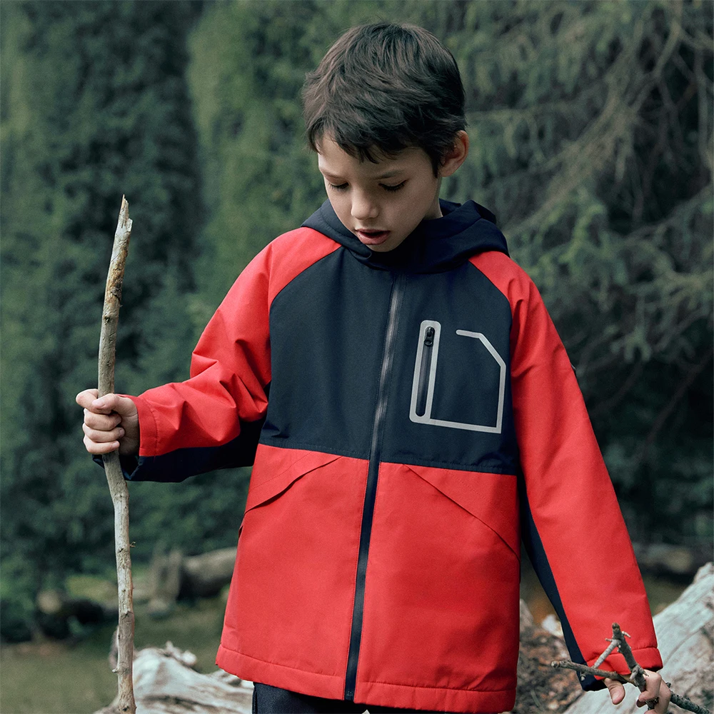 Dave Bella Boys Winter Autumn Warm Windproof Jacket Children Waterproof Hoodie Polar Fleece Outerwear Kids Clothing DK4254673