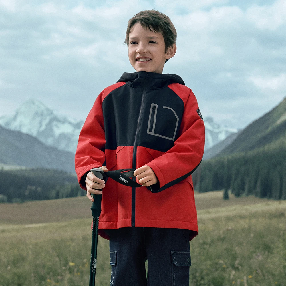 Dave Bella Boys Winter Autumn Warm Windproof Jacket Children Waterproof Hoodie Polar Fleece Outerwear Kids Clothing DK4254673