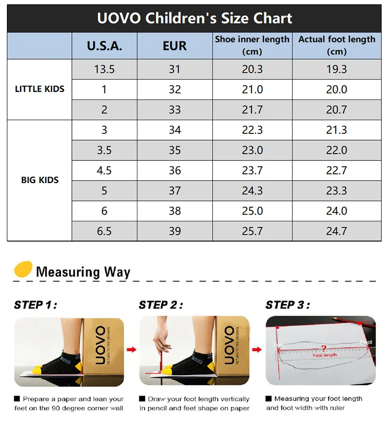 Uovo Kids Water-Resistant Black Boots, Plush Fleece Lining, Non-Slip Outsole, EU Sizes 31-39