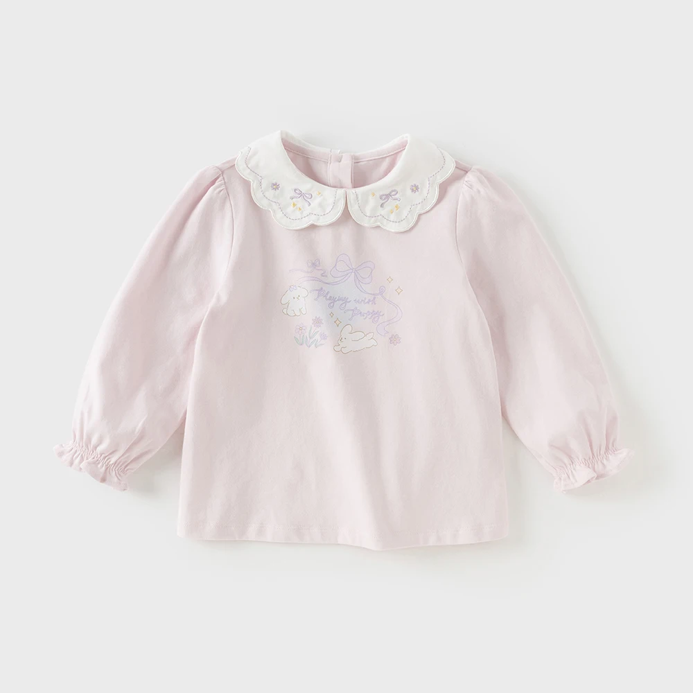 Dave Bella Girls Baby Long Sleeves T-Shirt Top Autumn Comfortable Casual Sweet Cute Children 's Bottoming Shirt Party DB3252846