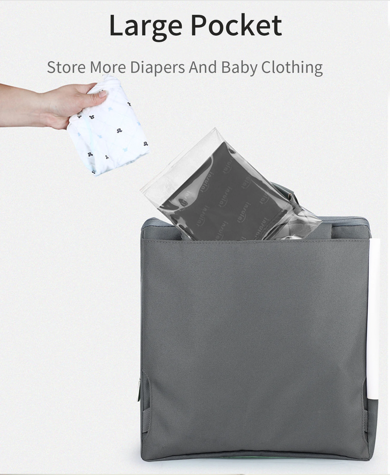 Fashion 2-IN-1 Seat Suit Multi-functional Anti-slip Booster Seat +Diaper Bag Portable Dining Chair Seat Cushion Convenient 1-3Y
