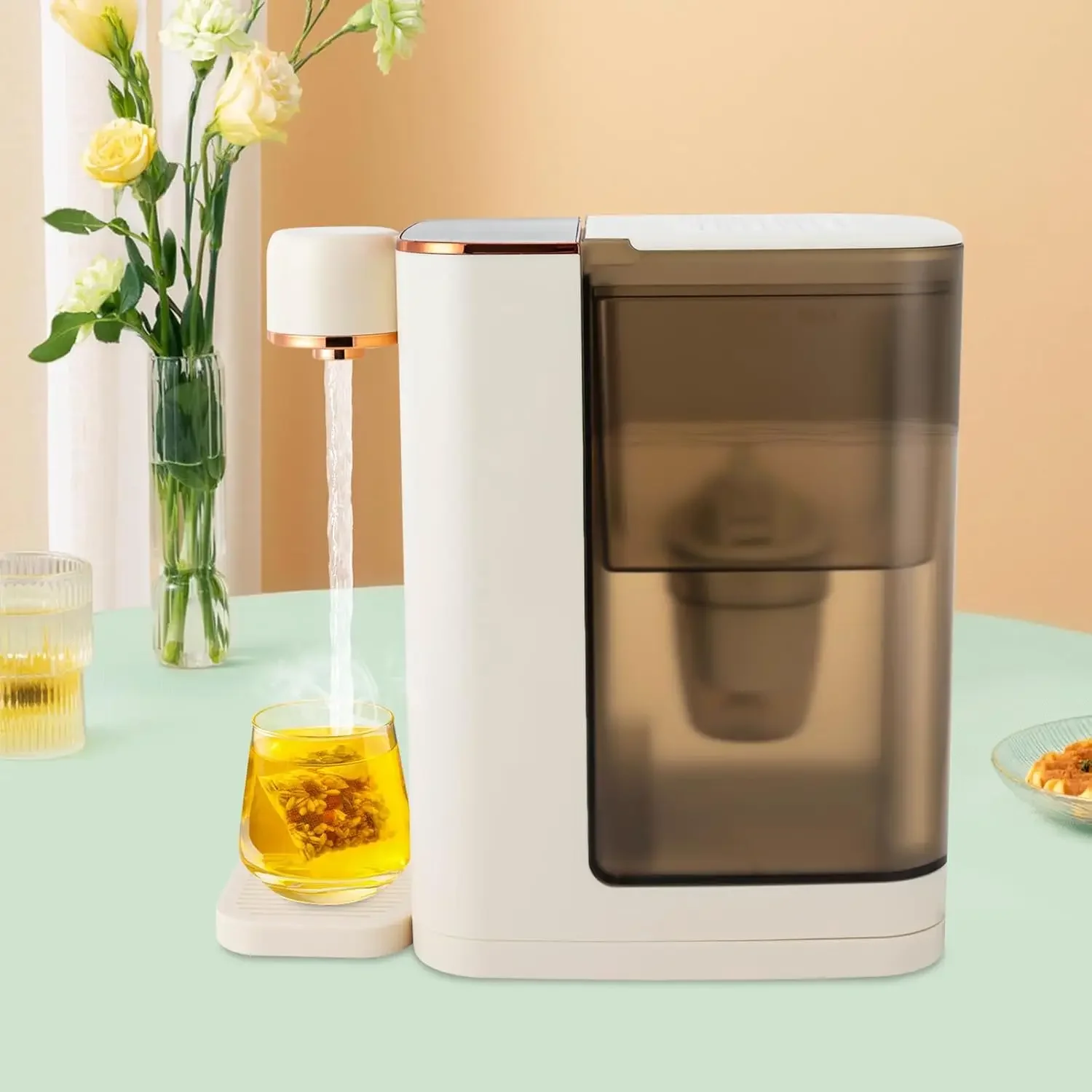 NEWEST 220V2000W Instant Water Dispenser for Household, 3L Capacity, 3S Heating Time, with Quantitative Water Dispenser Function