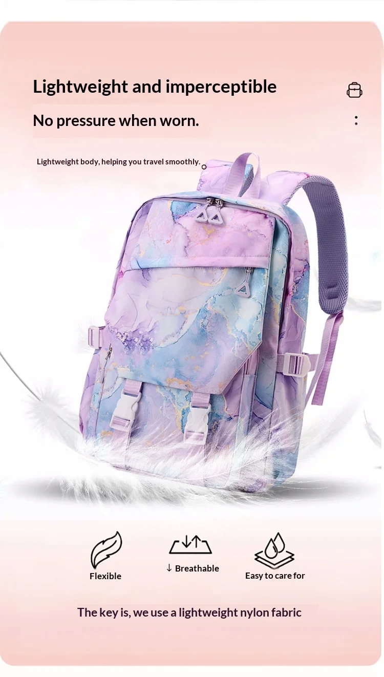 Demon Slayer Shinobu Kocho Anime Print Student Backpack Lunch Bag Pencil Case Set for Girls Cute School Supplies