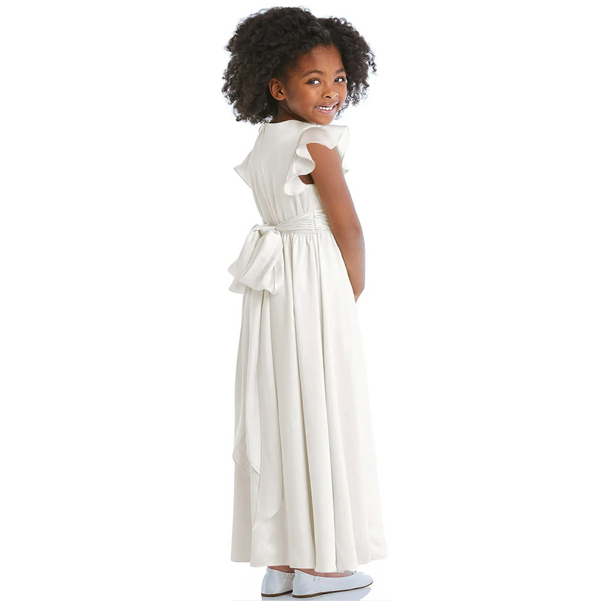 Casual Long Dress for Girls Summer Dress Flower Girl Dresses for Wedding for 4 to 13 Years
