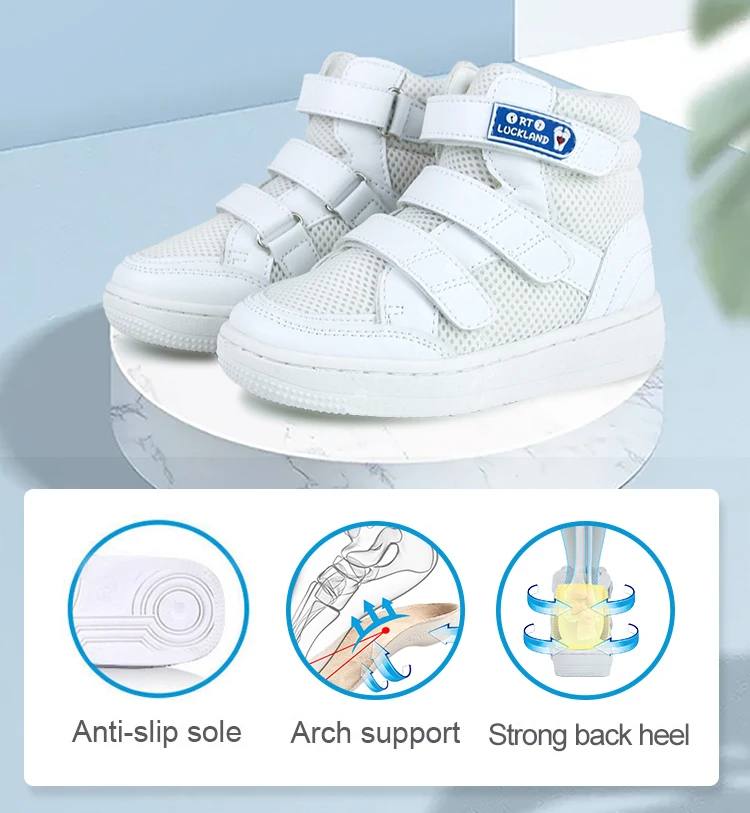 Ortoluckland Children Girls Sneakers Kids Orthopedic White School Shoes Toddler Leisure Mesh Sports Trainers From Size20 To 36
