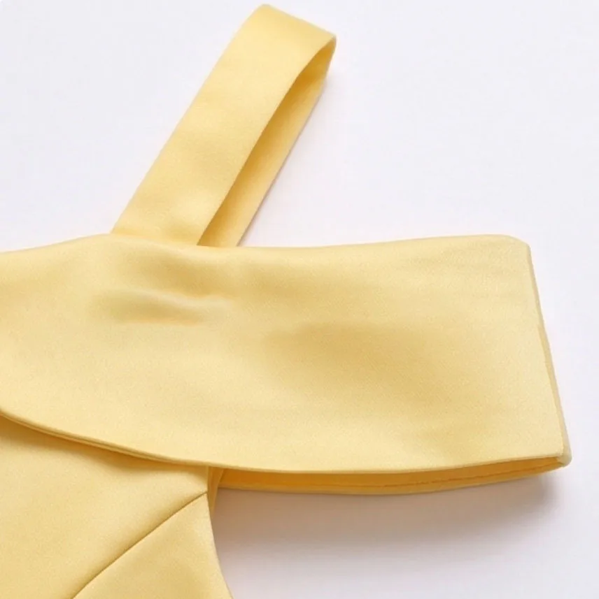 Girls Luxury Yellow Off Shoulder Princess Dress Ruby Accents Belle Cosplay Costume Birthday Party Elegant Ruched Tulle Ball Gown