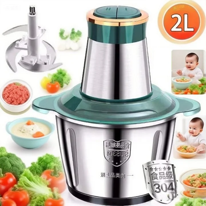 DWiusty Multi functional meat grinder, household food processor, stainless steel electric meat grinder, meat mixing and filling machine