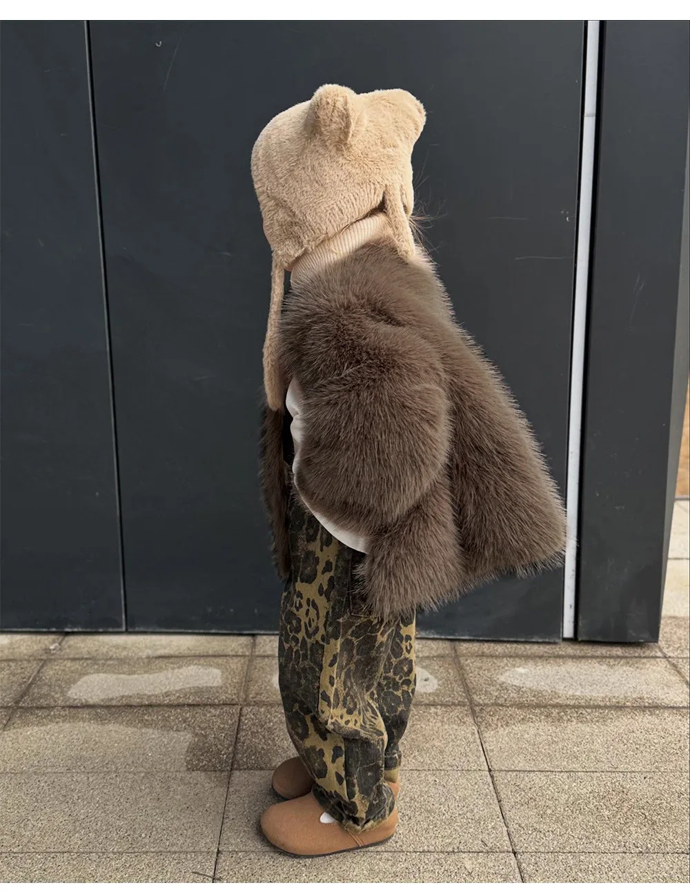 2026 Childrens Faux Fox Fur Coat Thicken Warm Kids Girls Winter Fur Jacket Trendy Toddler Little Girl Outerwears Baby Girls Fur
