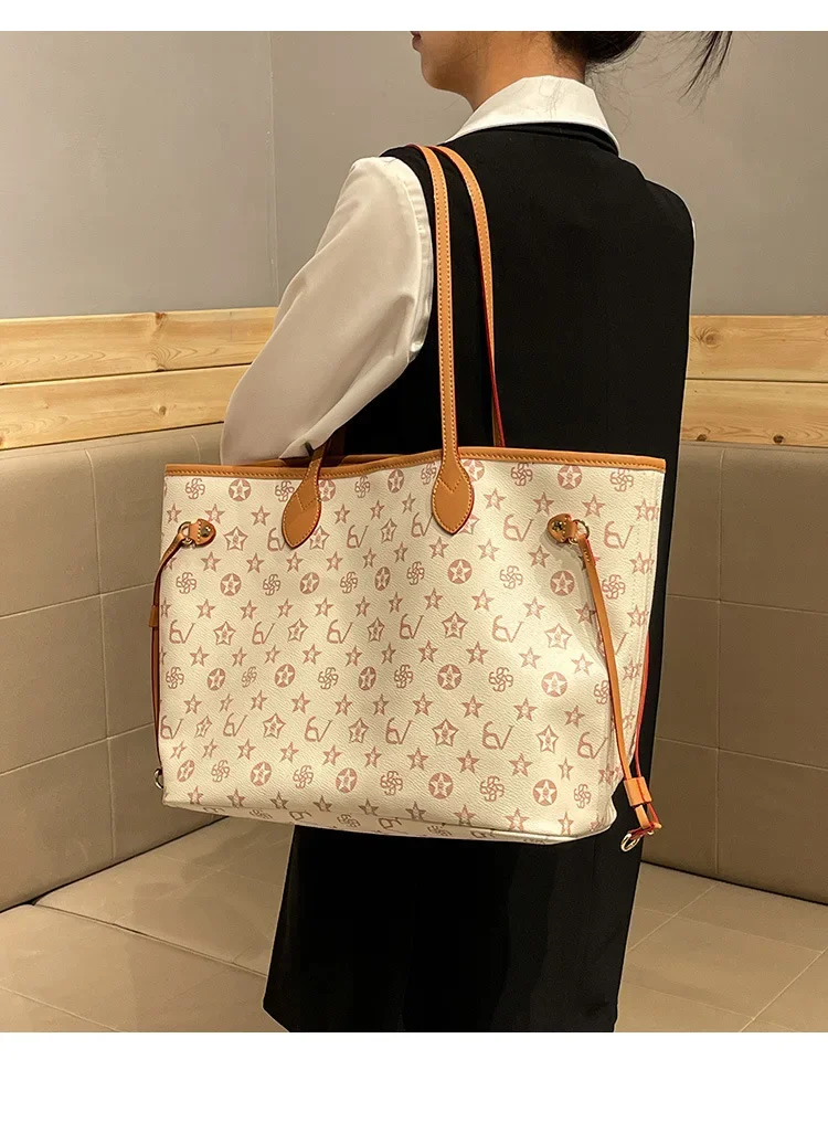 Large capacity shopping handbag, new fashionable women's chain strap shoulder bag, casual party women's bag
