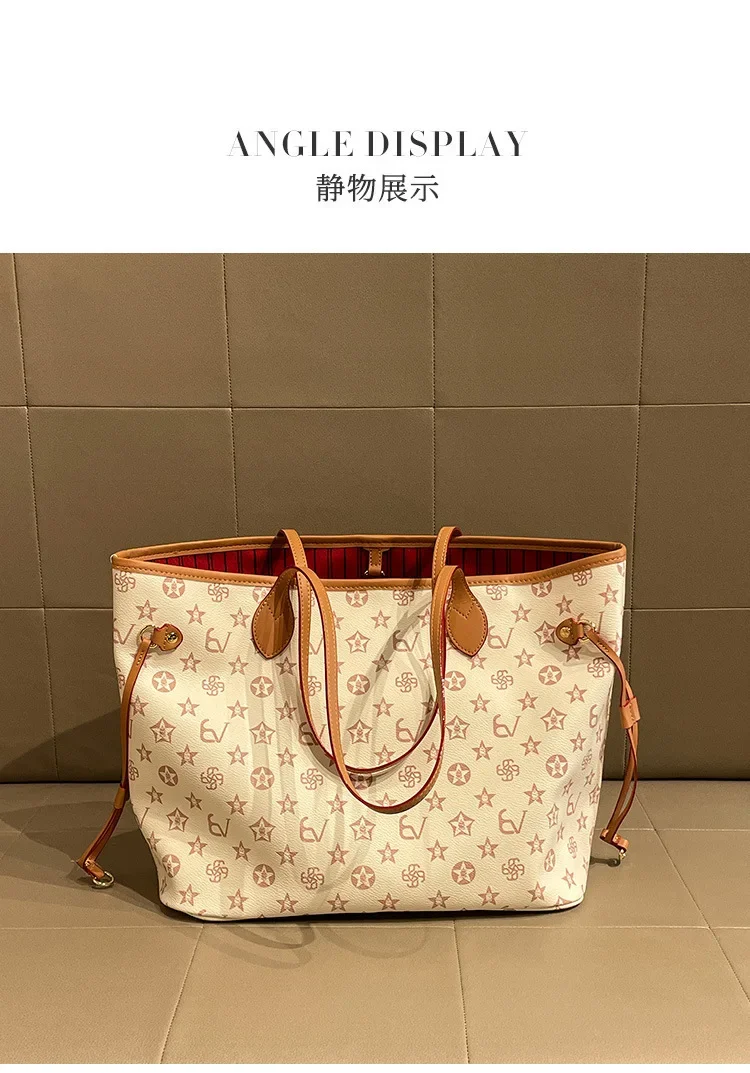 Large capacity shopping handbag, new fashionable women's chain strap shoulder bag, casual party women's bag