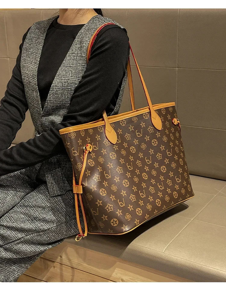 Large capacity shopping handbag, new fashionable women's chain strap shoulder bag, casual party women's bag