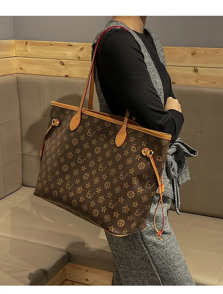 Large capacity shopping handbag, new fashionable women's chain strap shoulder bag, casual party women's bag