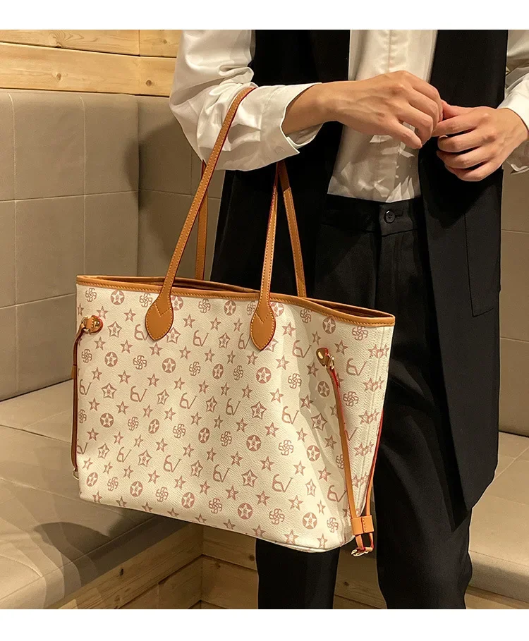 Large capacity shopping handbag, new fashionable women's chain strap shoulder bag, casual party women's bag