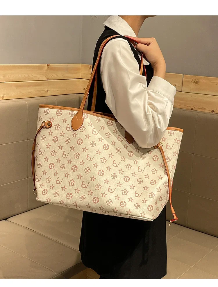 Large capacity shopping handbag, new fashionable women's chain strap shoulder bag, casual party women's bag