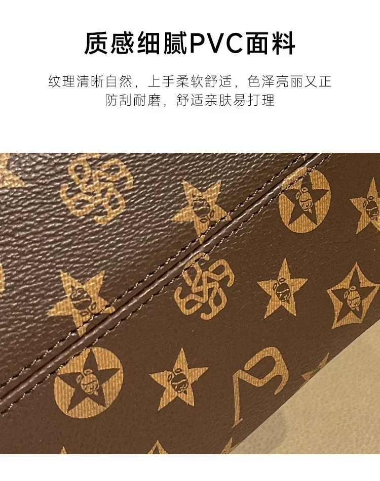 Large capacity shopping handbag, new fashionable women's chain strap shoulder bag, casual party women's bag