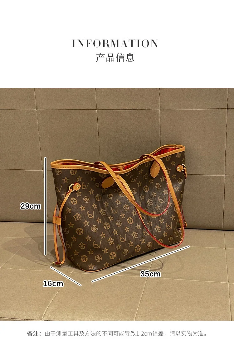 Large capacity shopping handbag, new fashionable women's chain strap shoulder bag, casual party women's bag