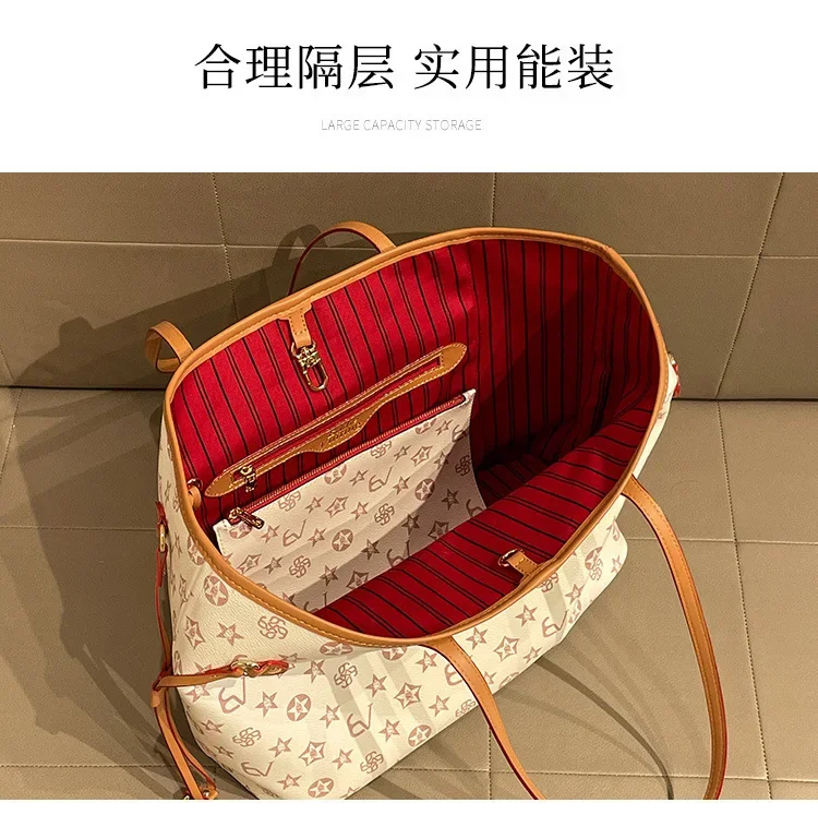 Large capacity shopping handbag, new fashionable women's chain strap shoulder bag, casual party women's bag