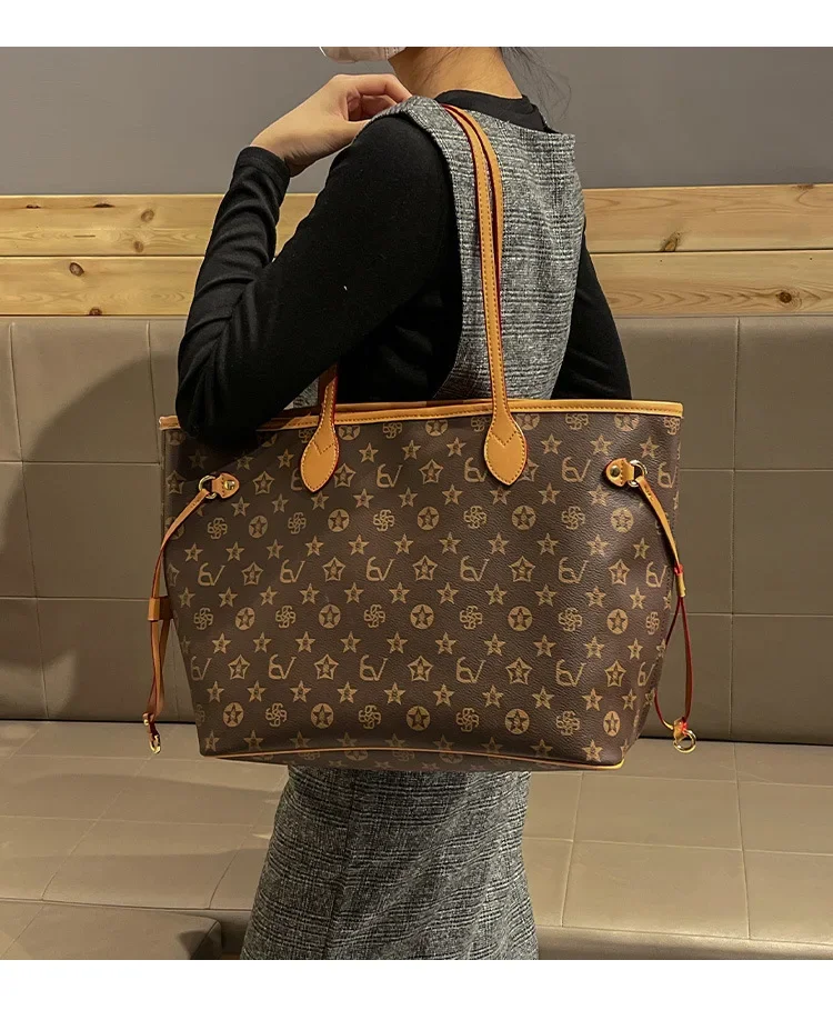 Large capacity shopping handbag, new fashionable women's chain strap shoulder bag, casual party women's bag