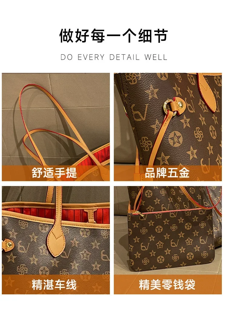 Large capacity shopping handbag, new fashionable women's chain strap shoulder bag, casual party women's bag