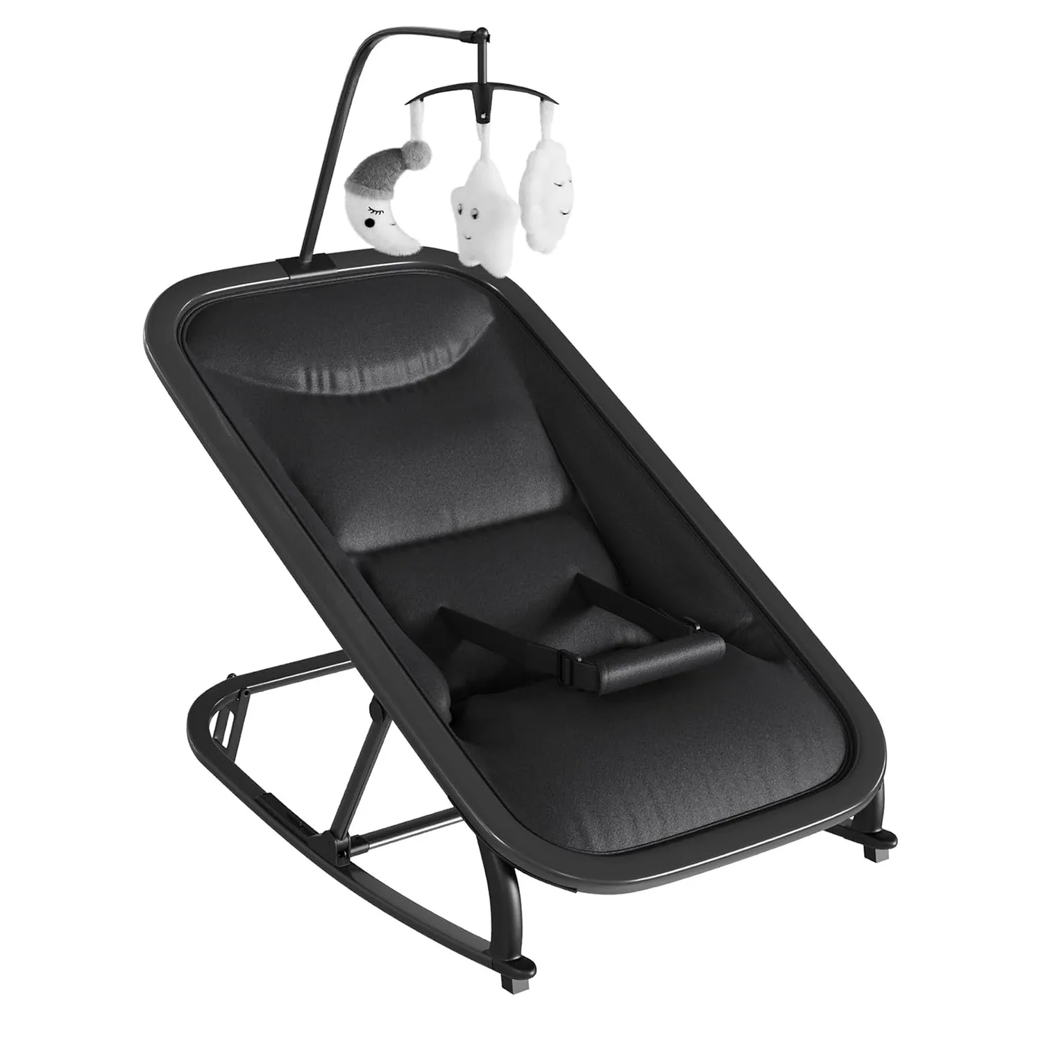 2-in-1 Baby Bouncer with Rocking Portable Bouncer Seat for Infant to Toddler with Removable Cushion Cover Ergonomic Design