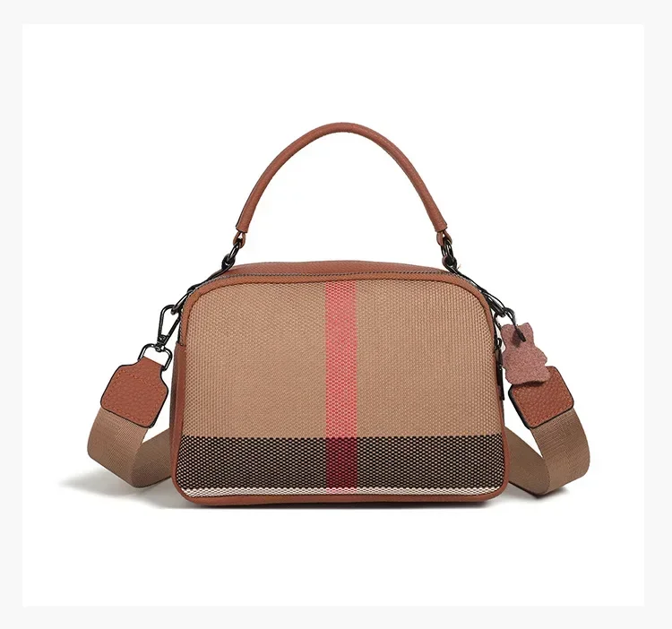Classic Elegant Leather Crossbody Diaper Bag: Luxury Women's Handbag With Vintage Designer Look And Large Capacity Messenger