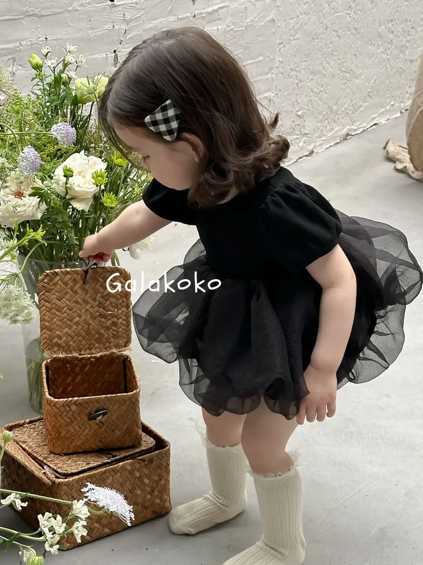 Somenie Summer baby and child conjoined triangle Ha Yi Sha dress crawling dress holiday outing princess dress girl sleeveless