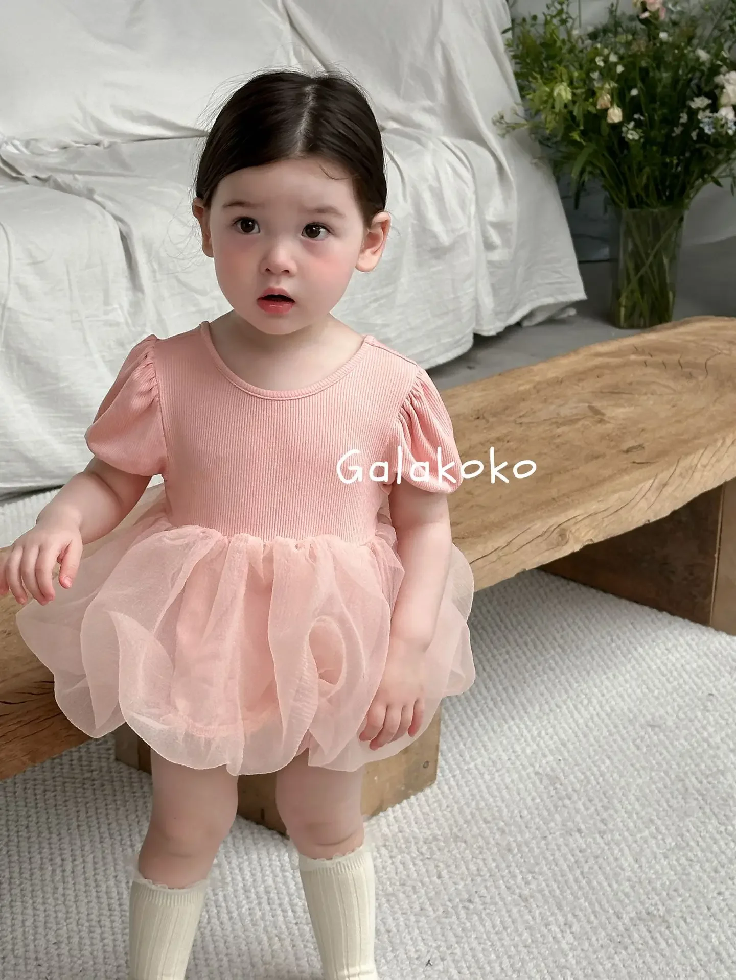 Somenie Summer baby and child conjoined triangle Ha Yi Sha dress crawling dress holiday outing princess dress girl sleeveless