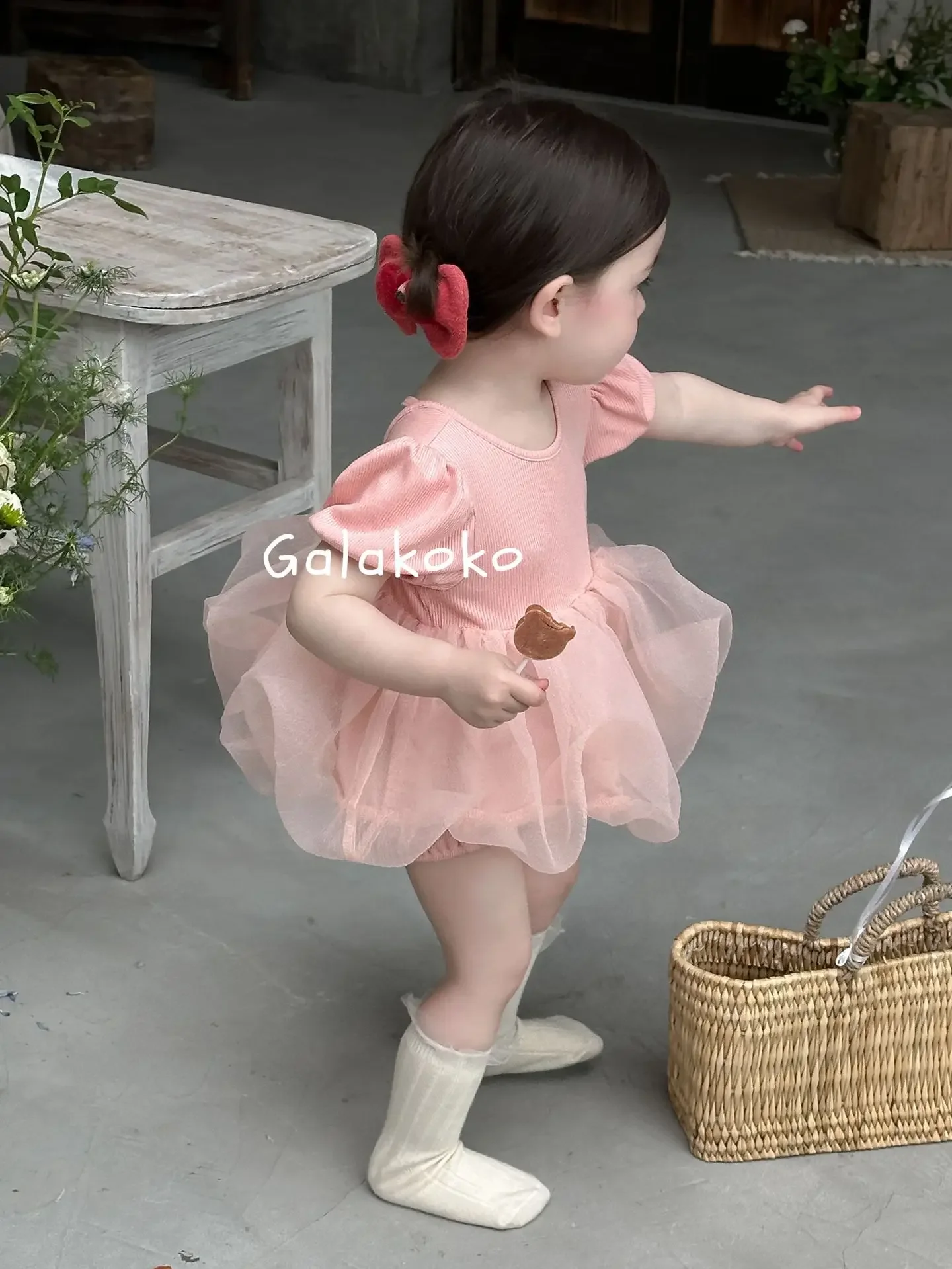 Somenie Summer baby and child conjoined triangle Ha Yi Sha dress crawling dress holiday outing princess dress girl sleeveless