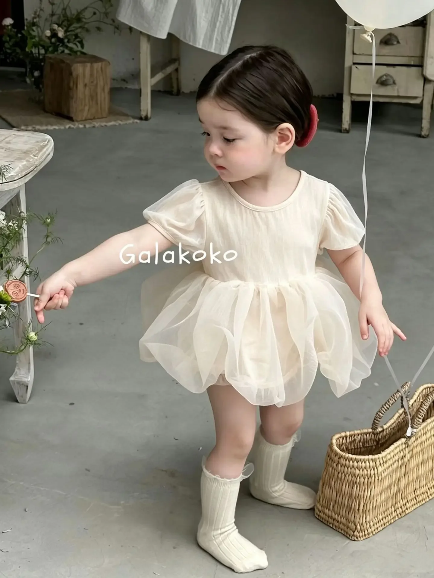 Somenie Summer baby and child conjoined triangle Ha Yi Sha dress crawling dress holiday outing princess dress girl sleeveless
