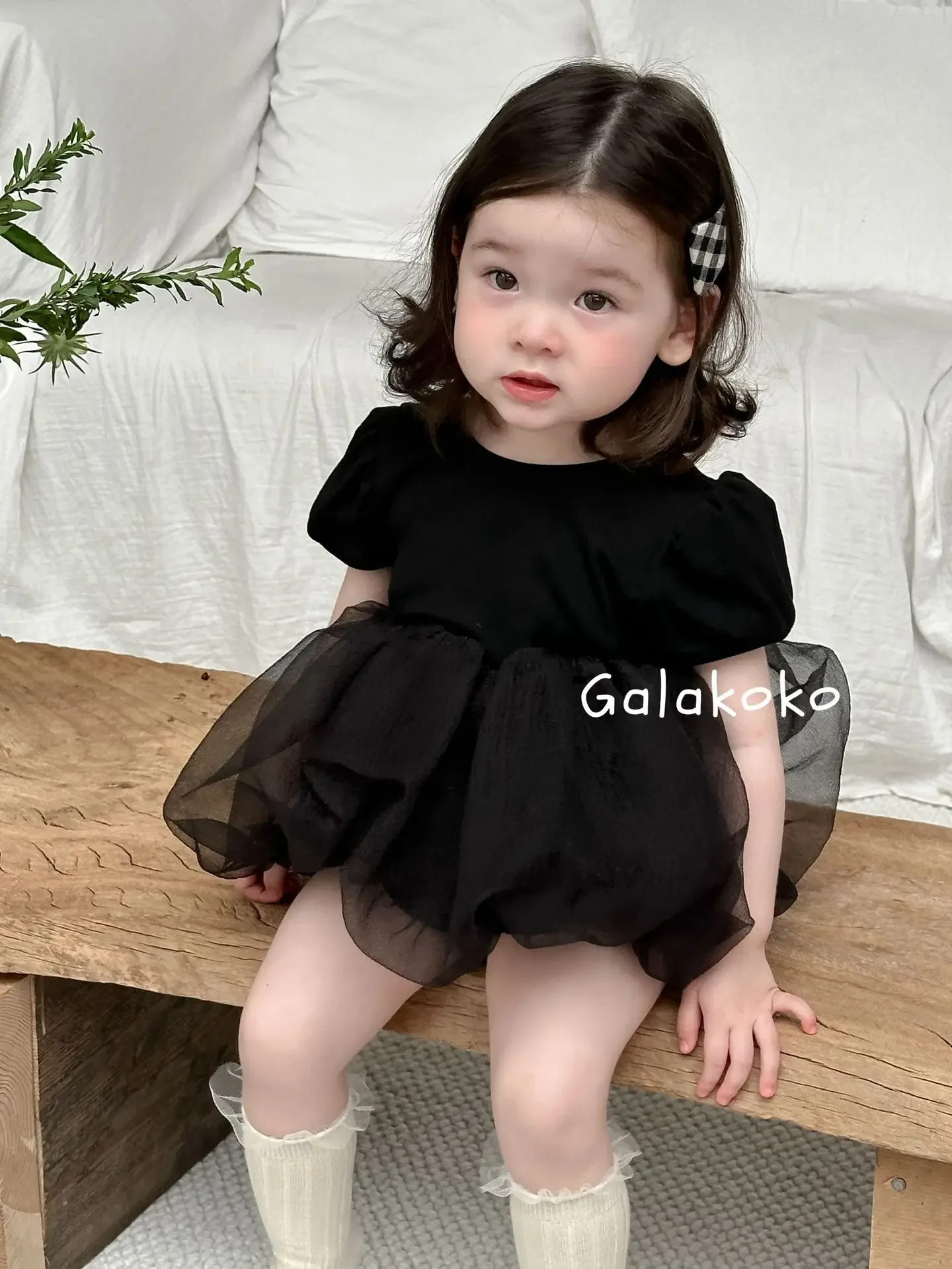 Somenie Summer baby and child conjoined triangle Ha Yi Sha dress crawling dress holiday outing princess dress girl sleeveless