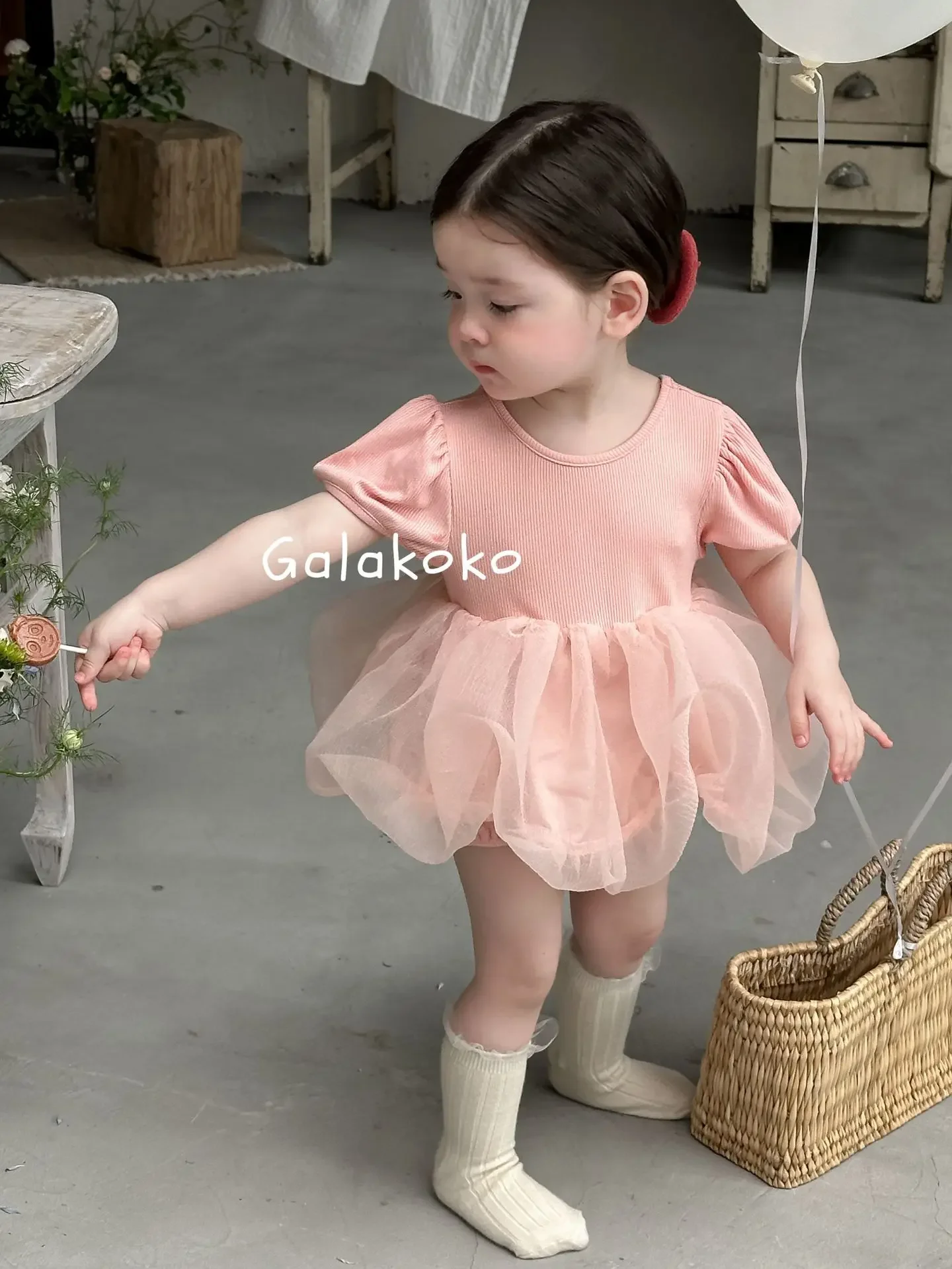 Somenie Summer baby and child conjoined triangle Ha Yi Sha dress crawling dress holiday outing princess dress girl sleeveless