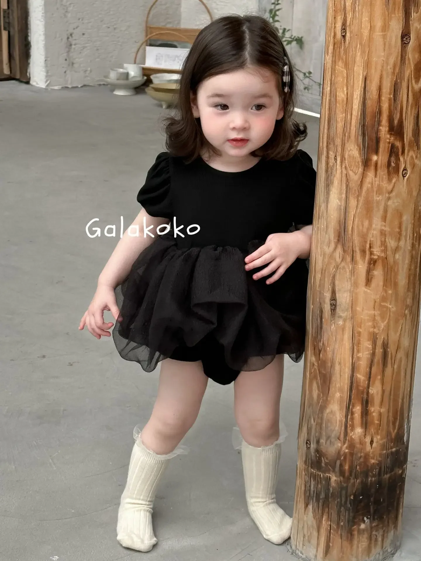 Somenie Summer baby and child conjoined triangle Ha Yi Sha dress crawling dress holiday outing princess dress girl sleeveless
