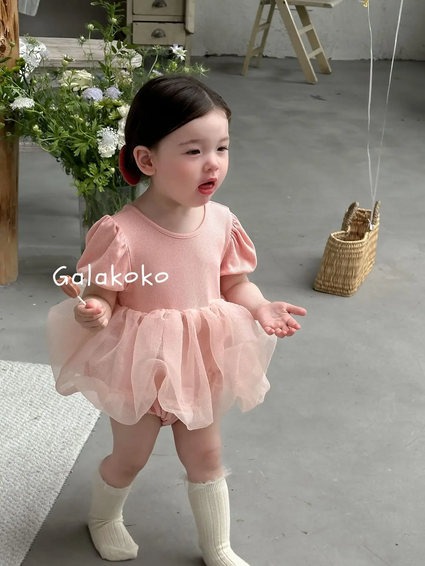 Somenie Summer baby and child conjoined triangle Ha Yi Sha dress crawling dress holiday outing princess dress girl sleeveless