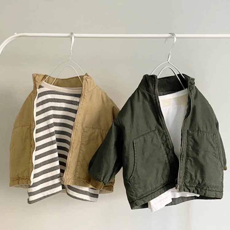 Korean version parent-child thick male and female stand-up collar cotton and cotton coat children's autumn winter wear