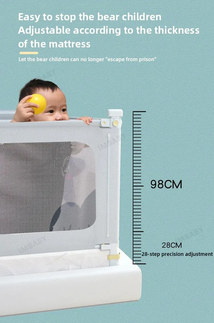 IMBABY Baby Playpen Liftable Bed Fence Portable Playpen Bed Play Space for Children Crib Rail Barrier High Quality Fence for Kid