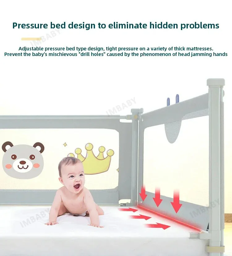 IMBABY Baby Playpen Liftable Bed Fence Portable Playpen Bed Play Space for Children Crib Rail Barrier High Quality Fence for Kid