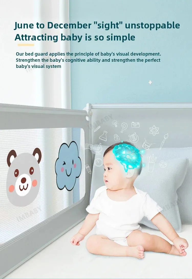 IMBABY Baby Playpen Liftable Bed Fence Portable Playpen Bed Play Space for Children Crib Rail Barrier High Quality Fence for Kid