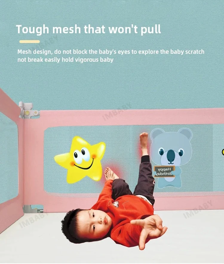IMBABY Baby Playpen Liftable Bed Fence Portable Playpen Bed Play Space for Children Crib Rail Barrier High Quality Fence for Kid