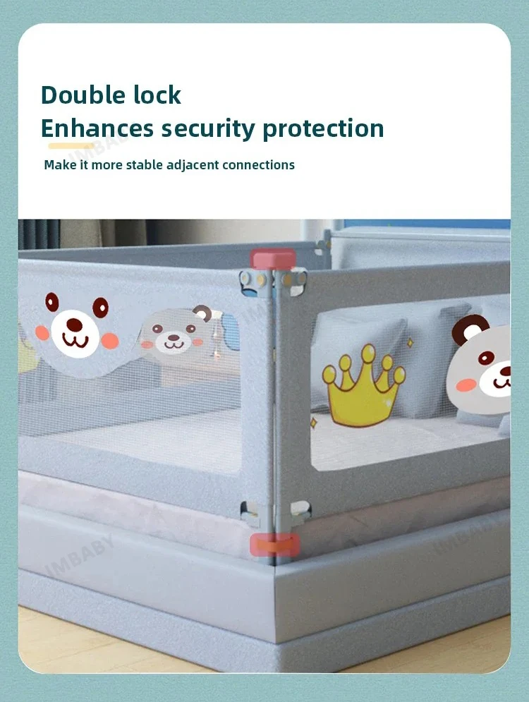 IMBABY Baby Playpen Liftable Bed Fence Portable Playpen Bed Play Space for Children Crib Rail Barrier High Quality Fence for Kid