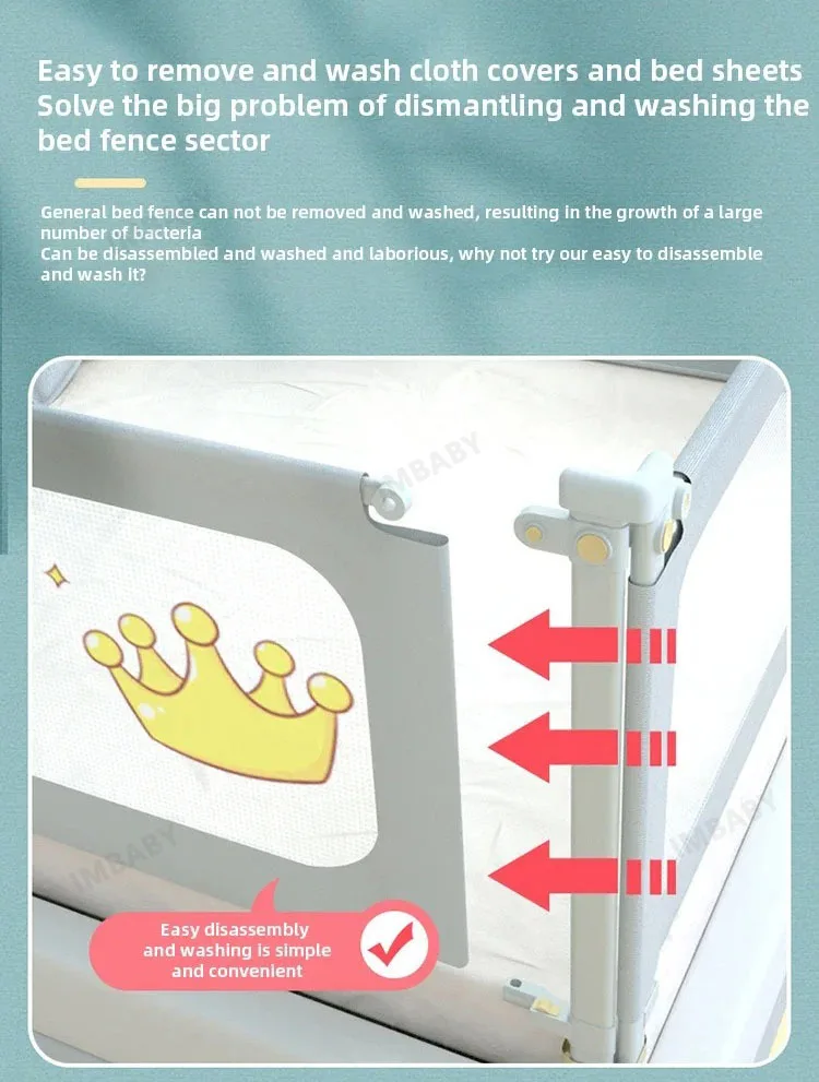 IMBABY Baby Playpen Liftable Bed Fence Portable Playpen Bed Play Space for Children Crib Rail Barrier High Quality Fence for Kid