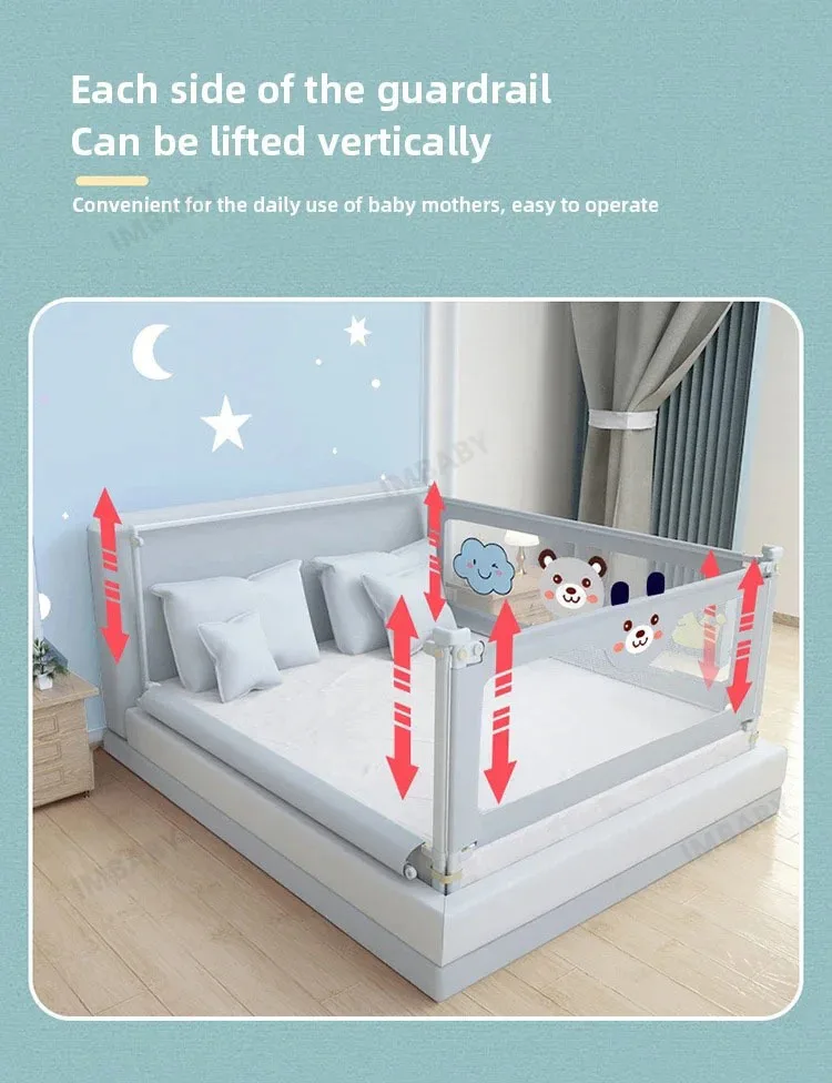 IMBABY Baby Playpen Liftable Bed Fence Portable Playpen Bed Play Space for Children Crib Rail Barrier High Quality Fence for Kid