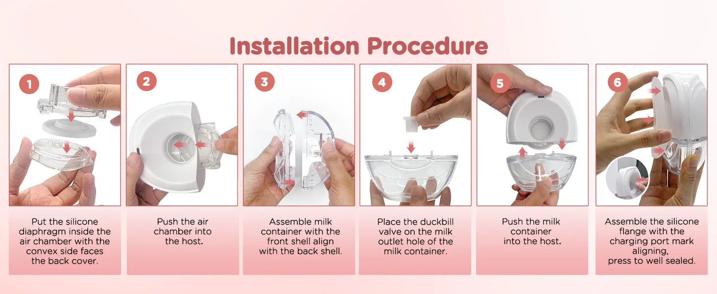 Wearable Breast Pump Electric Breastpumps Hands Free Comfort Milk Collector Lightweight with LED Display 3 Modes & 12 Levels