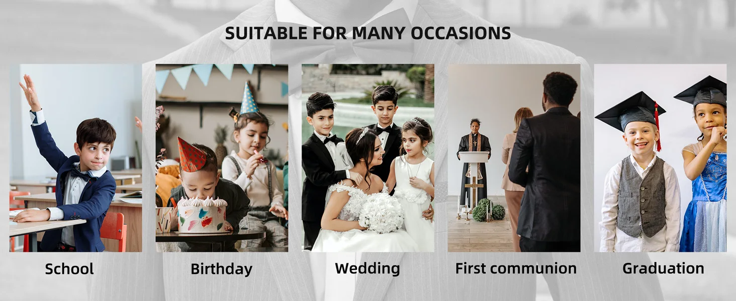 Kids Clothes Boys Wedding Suit Toddler Gentleman Outfit Infant Birthday Baptism Set Baby Formal Party Gift Christening Blazer