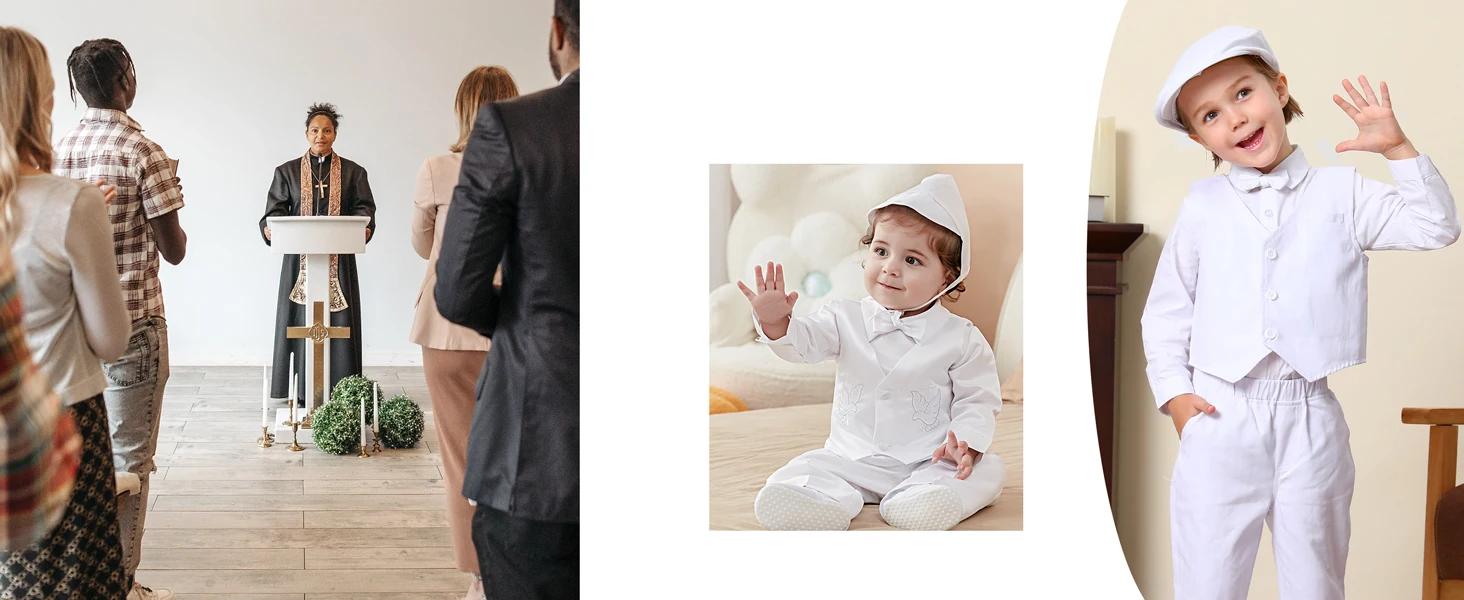 Kids Clothes Boys Wedding Suit Toddler Gentleman Outfit Infant Birthday Baptism Set Baby Formal Party Gift Christening Blazer